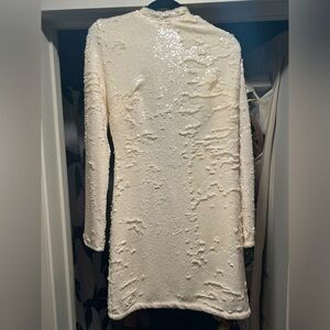 Sequined backless dress